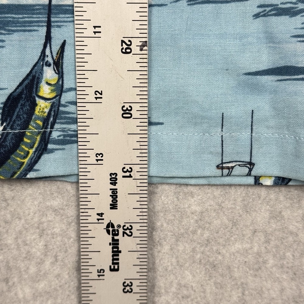 Clearwater Outfitters Short Sleeve Button Down Nautical Fishing Marlin Shirt L - Picture 9 of 10